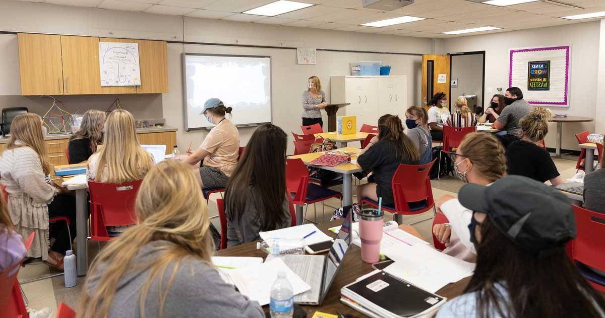 photograph of students in a classroom